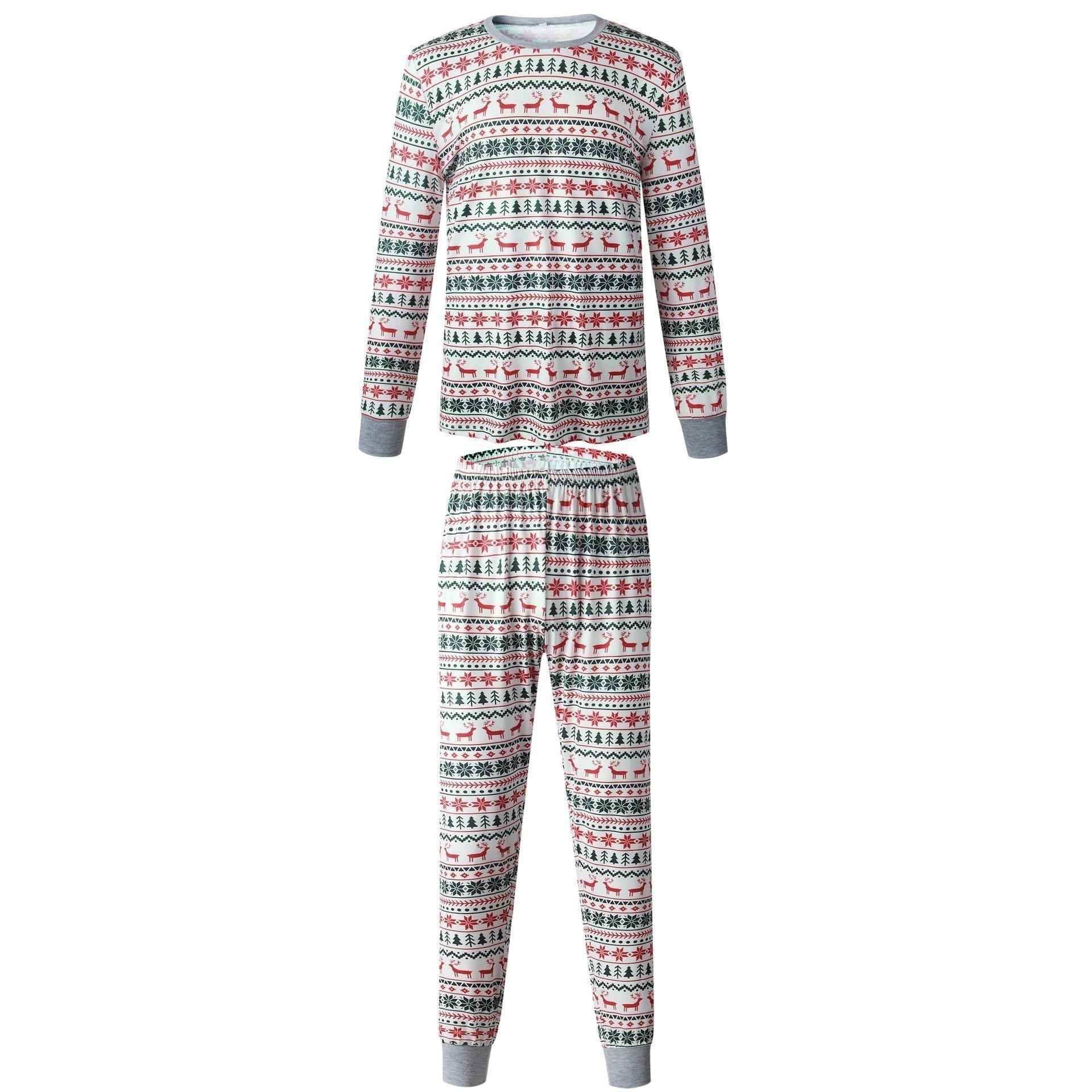 Family Matching Pajamas Christmas Home Set for Parents and Kids