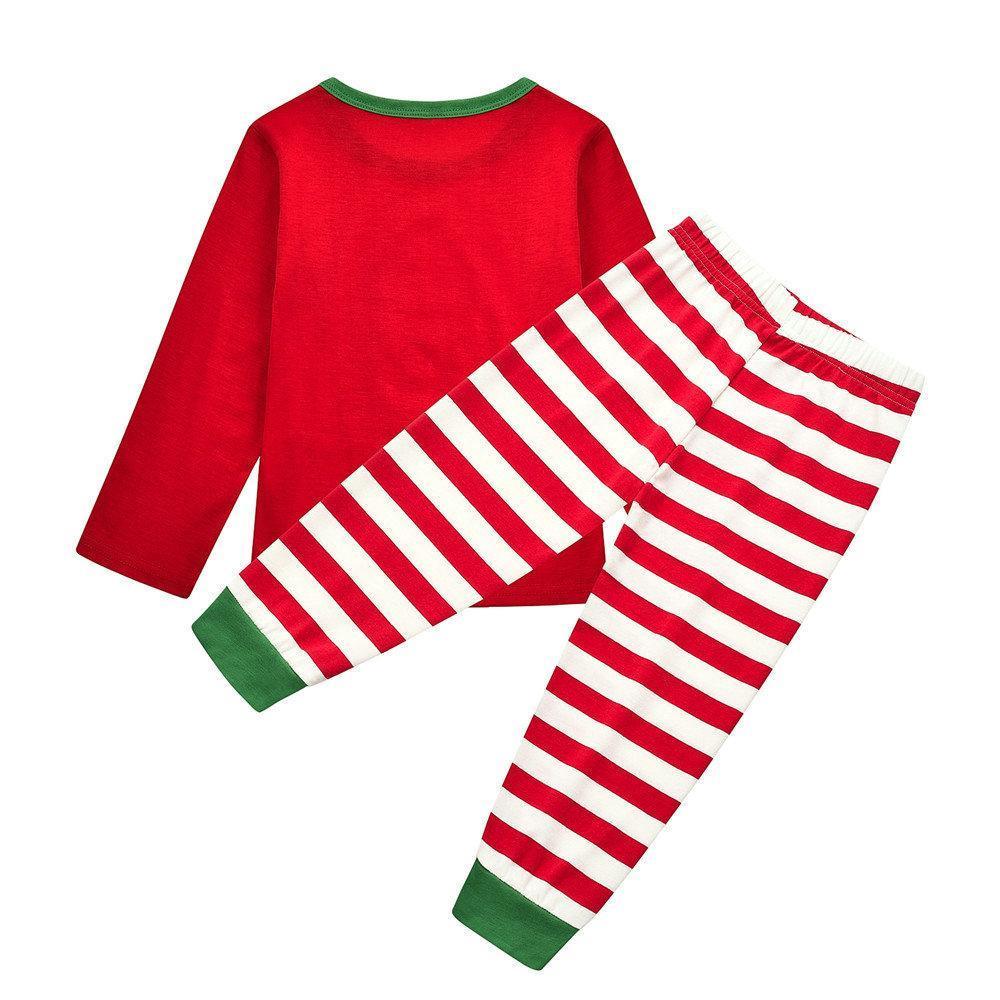 Christmas Family matching Pajamas Sets Santa Printed ELF for Dady Mom Baby Kids Gift - ciclove