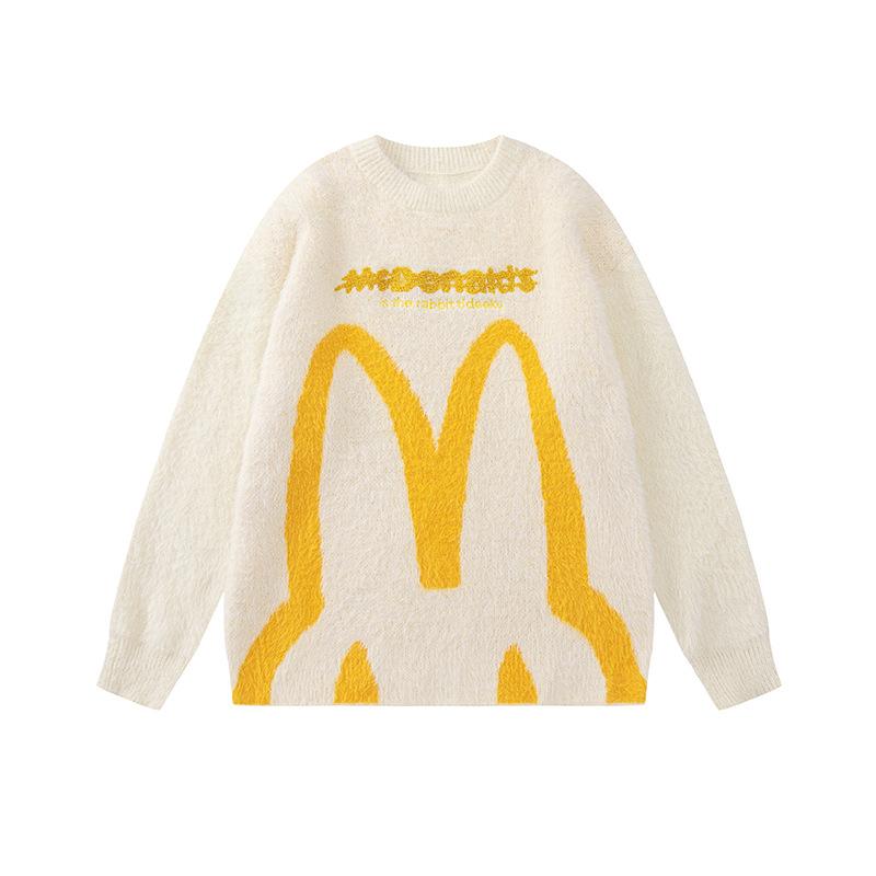 BuyMcDonald's New Year pullover Christmas sweater for Couple Women Men Now Cheaper With 3 - 5 Days Ship - PajamasBuy